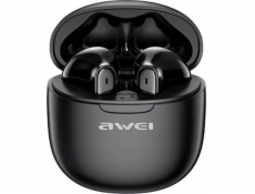 AWEI Sluchátka Bluetooth 5.3 T68 TWS ENC černá