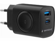 Gembird Nabíječka USB-A USB-C 20W PowerDelivery Quick Charge 3.0, černá