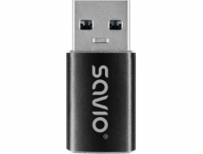 Savio USB-C 3.1 (F) - USB-A 3.1 (M) adaptér AK-81