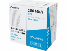 Lanberg FTP LAN kabel 100MB/S CCA drát 100M šedý