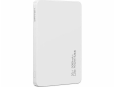 USAMS Powerbanka 5000mAh 20W indukční MagSafe PD bílá