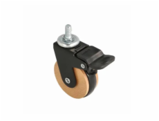 Nábytkové kolečko Siso Hadrian, O 6,2 cm s brzdou hnědá/černá