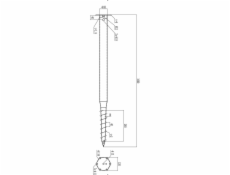 Šroubová pilota typu M 68x1000x1,8 mm M12