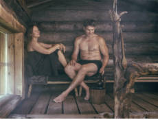 Lopatka do sauny RENTO, Tmavý bambus