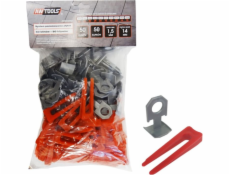 AWTools Systém vyrovnávání dlaždic 7-14mm klíny 50ks + klip 50ks (AW30363)
