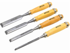 AWTools SADA DLÁTEK S DŘEVĚNÝMI RUKAMI 4 KUSY 6/12/18/24 MM