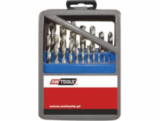 AWTools HSS válcová vrtačka 1,5 2 7 4,5 4 5,5 5 1 3 2,5 3,5 6 6,5 7,5 8 8,5 9 Sada 9,5 mm (AW41204)