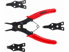 AWTools Kleště na pojistné kroužky 160mm s výměnnými hroty 4ks. Aw16600