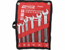 AWTools SADA OTEVŘENÝCH KLÍČŮ 6ks/8mm-17mm