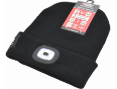 AWTools KLOBOUK S LED LAMPOU 120lm ČERNÁ