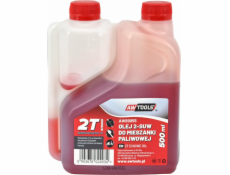 AWTools OLEJ PRO 2TAKTY PRO SMĚS PALIVA 0,5L ČERVENÝ