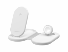 Alogic PackAway 3-in-1 Qi2 Wireless Charging Stand White