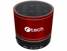 C-TECH repro SPK-08R, bluetooth, červená