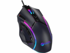 C-TECH Herní myš Akali, 12800 DPI, RGB podsvícení, USB, Černá