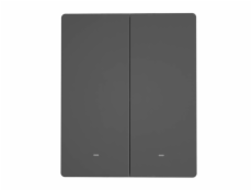 Chytrý WiFi nástěnný spínač SONOFF M5-2C-80 (2kanálový, pro rám, grafitový)