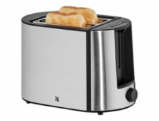 WMF Bueno Pro topinkovač, 870 W, 6 úrovní opekání, odnímatelná přihrádka na dorbky, nerez / černá