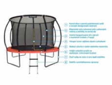 Marimex Premium  trampolína 396 cm + vnitřní ochranná síť + schůdky ZDARMA