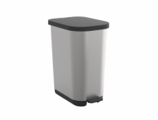 ROTHO Ribo Silver - odpadkový koš s pedálem – 35l