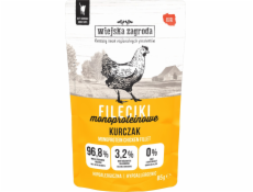 WIEJSKA ZAGRODA Kuřecí Monoproteinové Filety – mokré krmivo pro kočky – 85g