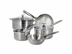Hrnec de Buyer, 3601.03, ALCHIMY, sada, hrnec s poklicí o 24 cm, 2 ks rendlíků s poklicemi o 16/20 cm, 2 ks pánve o 24 cm