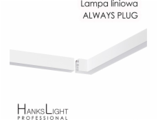 HanksLight LED stropní svítidlo HanksLight, bílé, lineární, hliníkové, závěsné, možnost zásuvného připojení, 1200 mm, down36W, 4000K