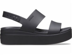 Crocs Dámské sportovní sandály Brooklyn na nízkém klínu černé 39-40