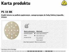 Klingspor brusný kotouč samolepicí 150mm PS33BK gr.180 GLS51 /100 kusů (304084)