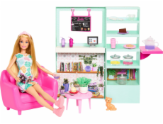 Panenka Barbie Mattel Relax v kavárně Set + panenka HKT94