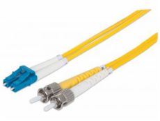Intellinet Network Solutions propojovací kabel z optických vláken, duplexní, singlemode, LC/ST, 9/125 µm, OS2, žlutý, 2 m (750011)
