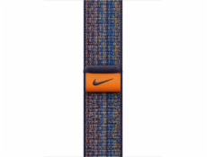 Apple Nike Sport Loop v barvě Sport Blue/Orange pro 41mm pouzdro