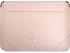 Guess Guess Sleeve GUCS14PSATLP 13/14 růžové pouzdro na tablet Saffiano Triangle Logo