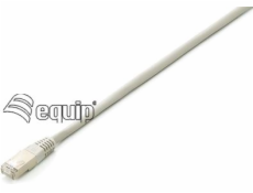 Equip Patchcord Cat6a, S/FTP, 10m, šedý (605606)