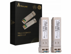 Extralink SFP+ 10G 2-balení | Modul SFP+ | 10Gbps LC/UPC 1310nm 10km single mode DOM vyhrazený pro HP/ARUBA