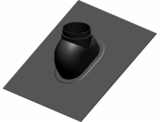 Concept Střešní kanál černý pro šikmou střechu 0-48 pro systém odvodu spalin 80/125 (F906354125)