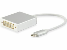 USB Equip Adaptér USB-C na DVI bílý (133453)
