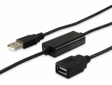 USB Equip USB-A – USB-A kabel 10 m černý (133310)