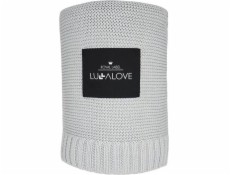 LullaLove bambusová deka 80x100 cm Glamour Grey Lullalove