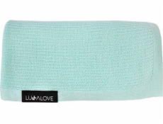 LullaLove Lehká, pletená deka - Mint mist 90x90 Mint Lullalove
