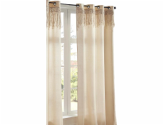 Atmosphera Závěs na kroužky s makramé 140x260 cm