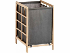 Bigbuy Home Košík na prádlo Košík na oblečení Šedé dřevo Materiál (33 x 60 x 39,5 cm)