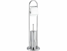 Wenko Vasto držák toaletní štětky a role 22 x 81 cm nerezová ocel stříbrná