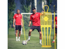 Fotbalová stěna YakimaSport Elite 180 cm červená