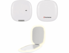 Kosmetické zrcátko Humanas HUMANAS HS-PM01 Kosmetické zrcátko s LED podsvícením bílé