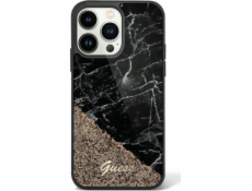 Pouzdro Guess Guess GUHCP14SLCSGSGK Apple iPhone 14 černo/černé pevné pouzdro Liquid Glitter Marble