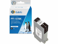 Inkoust G&G kompatibilní s PFI107BK, NC-00107BK, 6705B001, černý, 130 ml