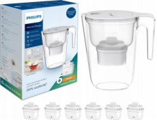 Bílá filtrační nádoba Philips Philips AWP2933WHT6/58 + 6 filtrů