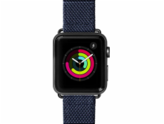 Laut LAUT Technical 2.0 kožený nylonový řemínek pro Apple Watch 42/44 mm – modrý