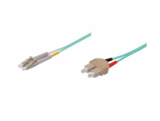 Dobré připojení propojovací kabel z optických vláken LC - SC 10m, modrý (LW-810LS3)