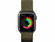 Laut LAUT Technical 2.0 kožený nylonový řemínek pro Apple Watch 42/44 mm – zelený