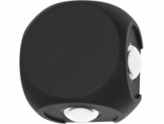 Italux Nástěnné svítidlo Porso Zahradní fasádní svítidlo LED Cube 4W Black